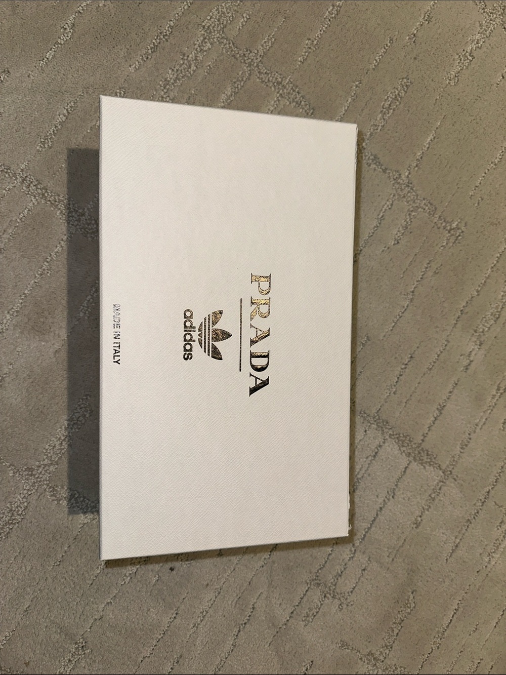 Prada White Box with Gold Logo